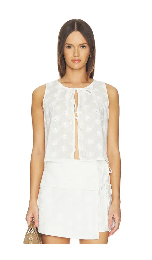 MINKPINK Anisa Embriodered Top | Image 1 MINKPINK Anisa Embriodered Top | Image 1