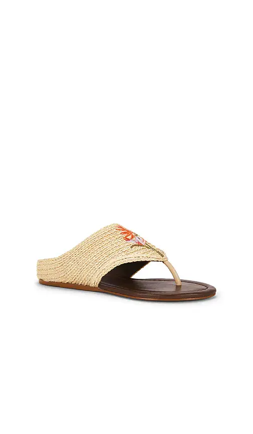 Farm Rio Raffia Icons Flat Sandal | Thumbnail 2