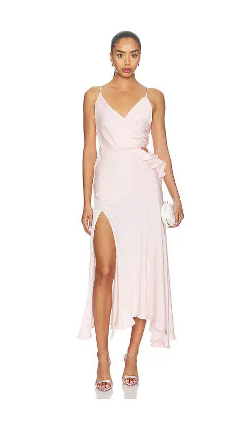 Bardot x REVOLVE Sorrel Mock Wrap Maxi Dress | Image 1 Bardot x REVOLVE Sorrel Mock Wrap Maxi Dress | Image 1