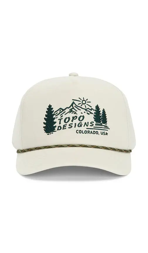 TOPO DESIGNS Mountain Scene Twill Rope Cap | Image 1 TOPO DESIGNS Mountain Scene Twill Rope Cap | Image 1