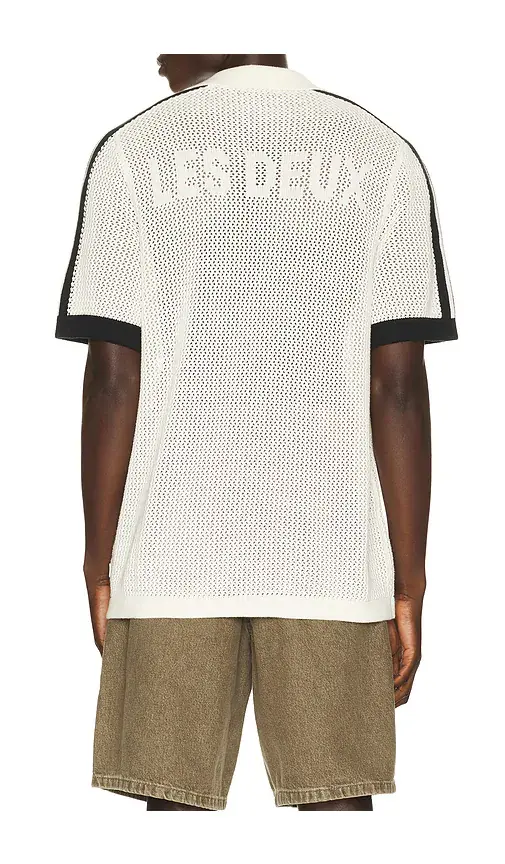 Les Deux Logo Grid Knitted Polo | Thumbnail 2