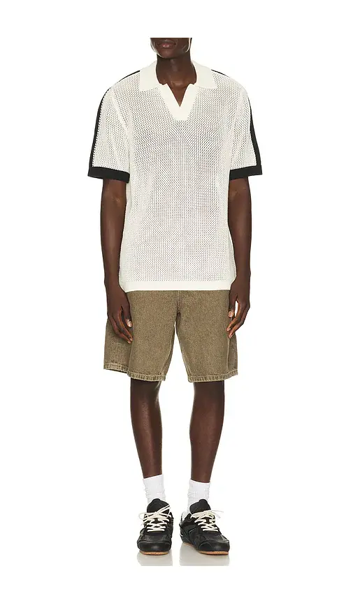 Les Deux Logo Grid Knitted Polo | Thumbnail 3