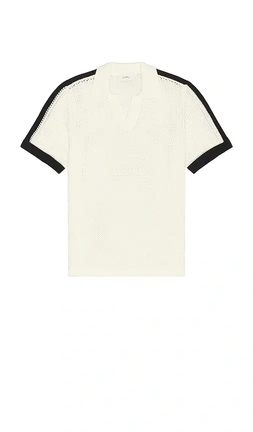 Les Deux Logo Grid Knitted Polo | Thumbnail 4