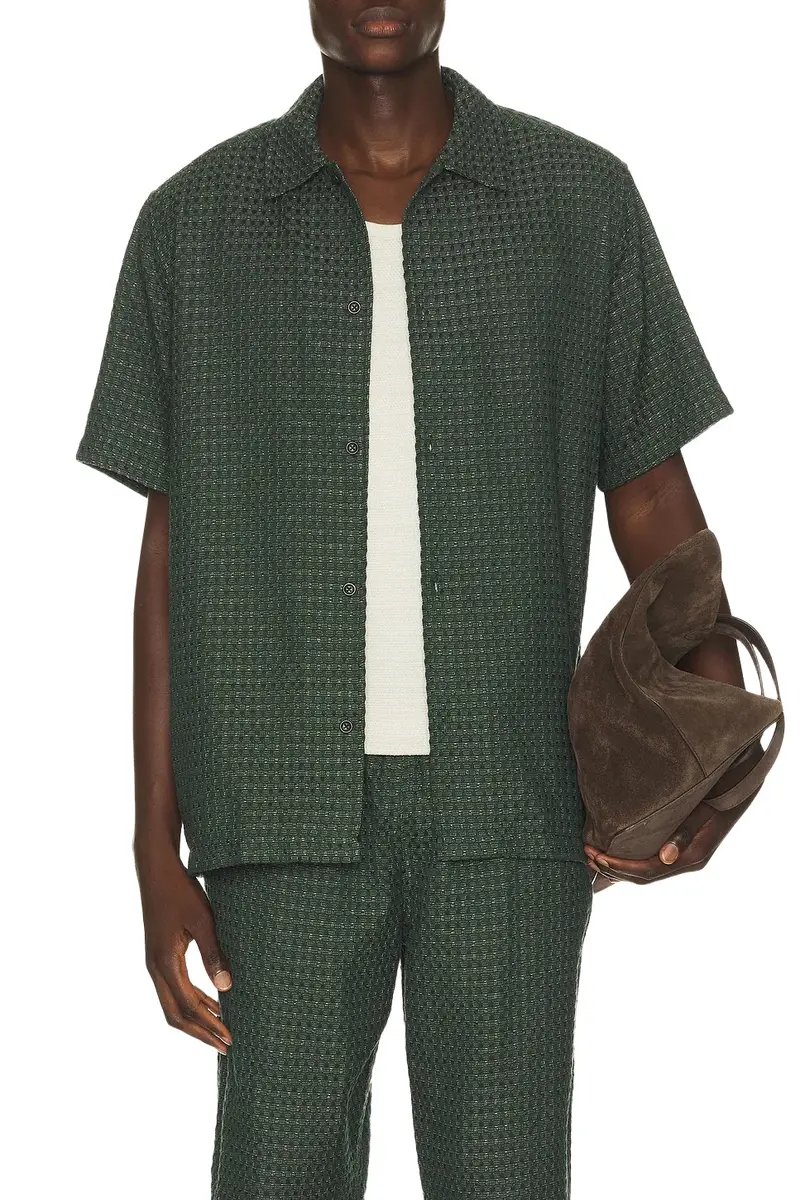 Les Deux Check Seersucker Shirt