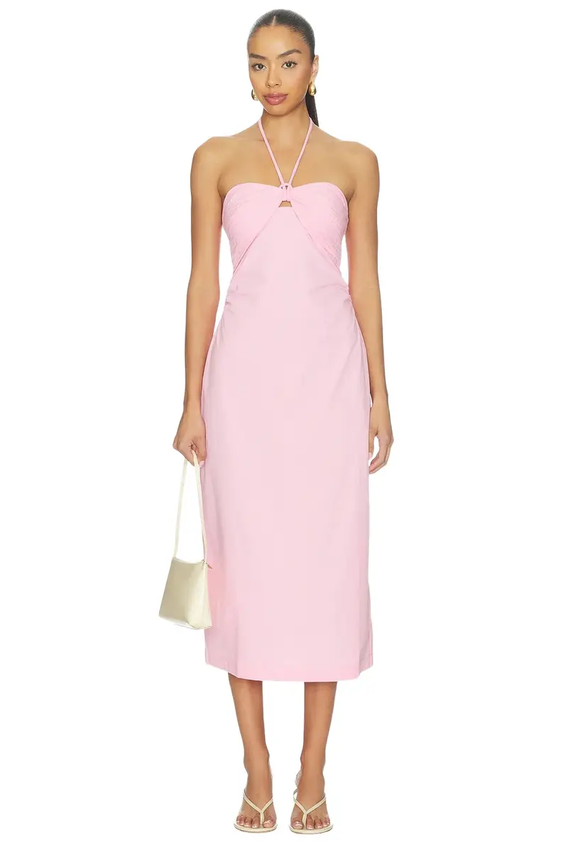 Gaia Halter Midi Dress