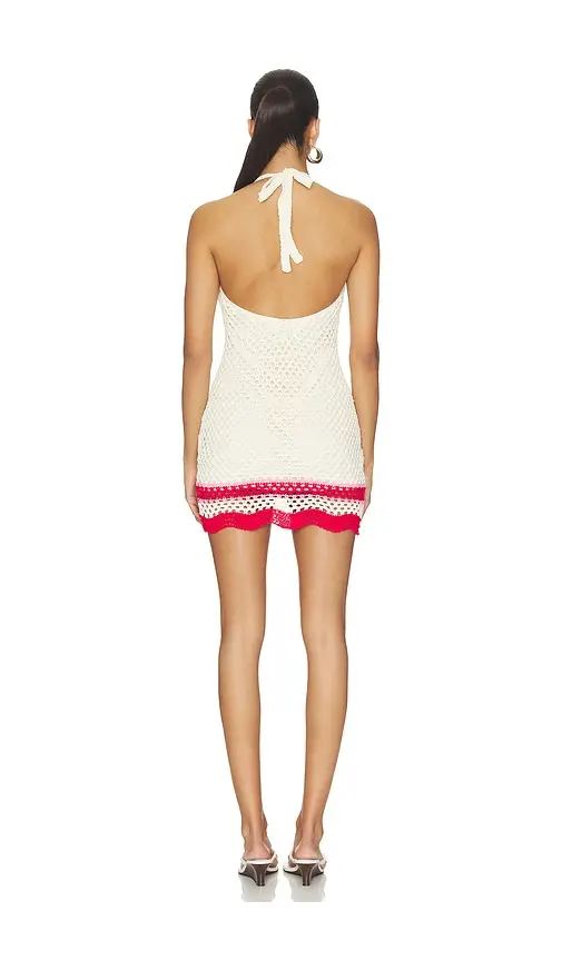 MINKPINK Elva Crochet Halter Mini Dress | Thumbnail 3 MINKPINK Elva Crochet Halter Mini Dress | Thumbnail 3