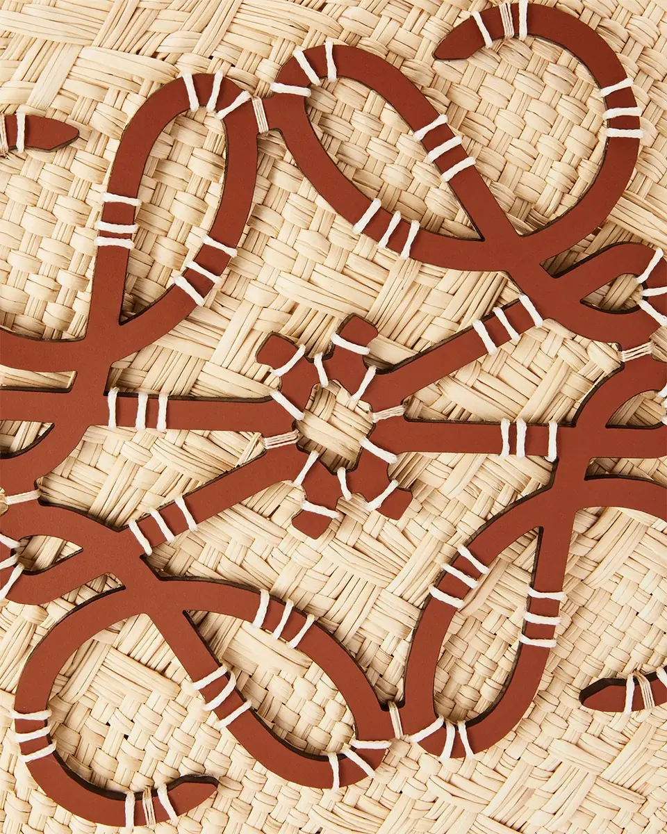Loewe x Paula's Ibiza Anagram Basket Bag in Iraca Palm with Leather Handles | Thumbnail 6 Loewe x Paula's Ibiza Anagram Basket Bag in Iraca Palm with Leather Handles | Thumbnail 6
