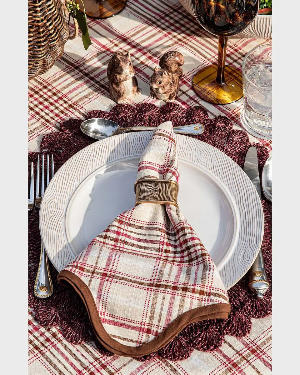 Juliska Blenheim Oak Brass Metal Napkin Ring | Thumbnail 3