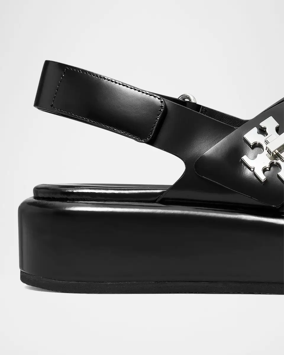 Tory Burch Crisscross Leather Slingback Platform Sandals | Thumbnail 2 Tory Burch Crisscross Leather Slingback Platform Sandals | Thumbnail 2