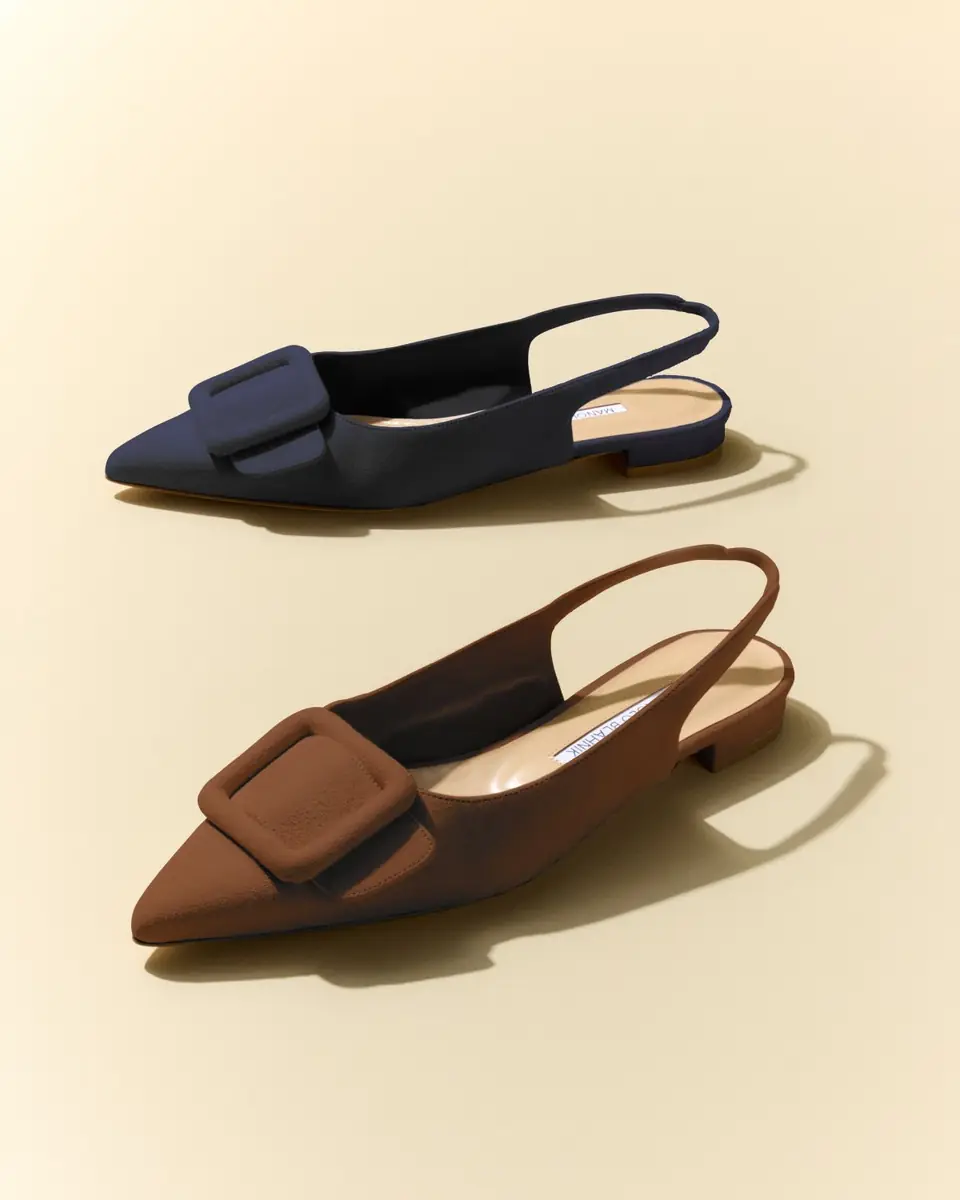 Manolo Blahnik Maylura Suede Slingback Ballerina Flats | Thumbnail 4 Manolo Blahnik Maylura Suede Slingback Ballerina Flats | Thumbnail 4