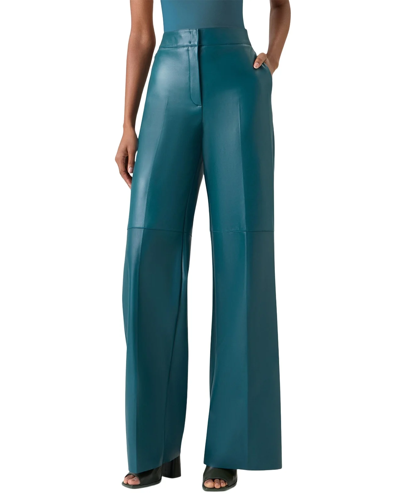 Fior Nappa Leather Wide-Leg Pants Fior Nappa Leather Wide-Leg Pants