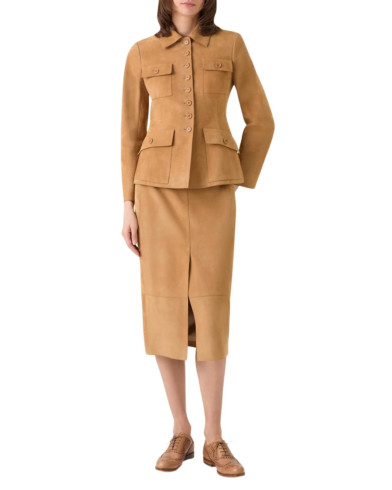 Delia Suede Fitted Jacket Delia Suede Fitted Jacket