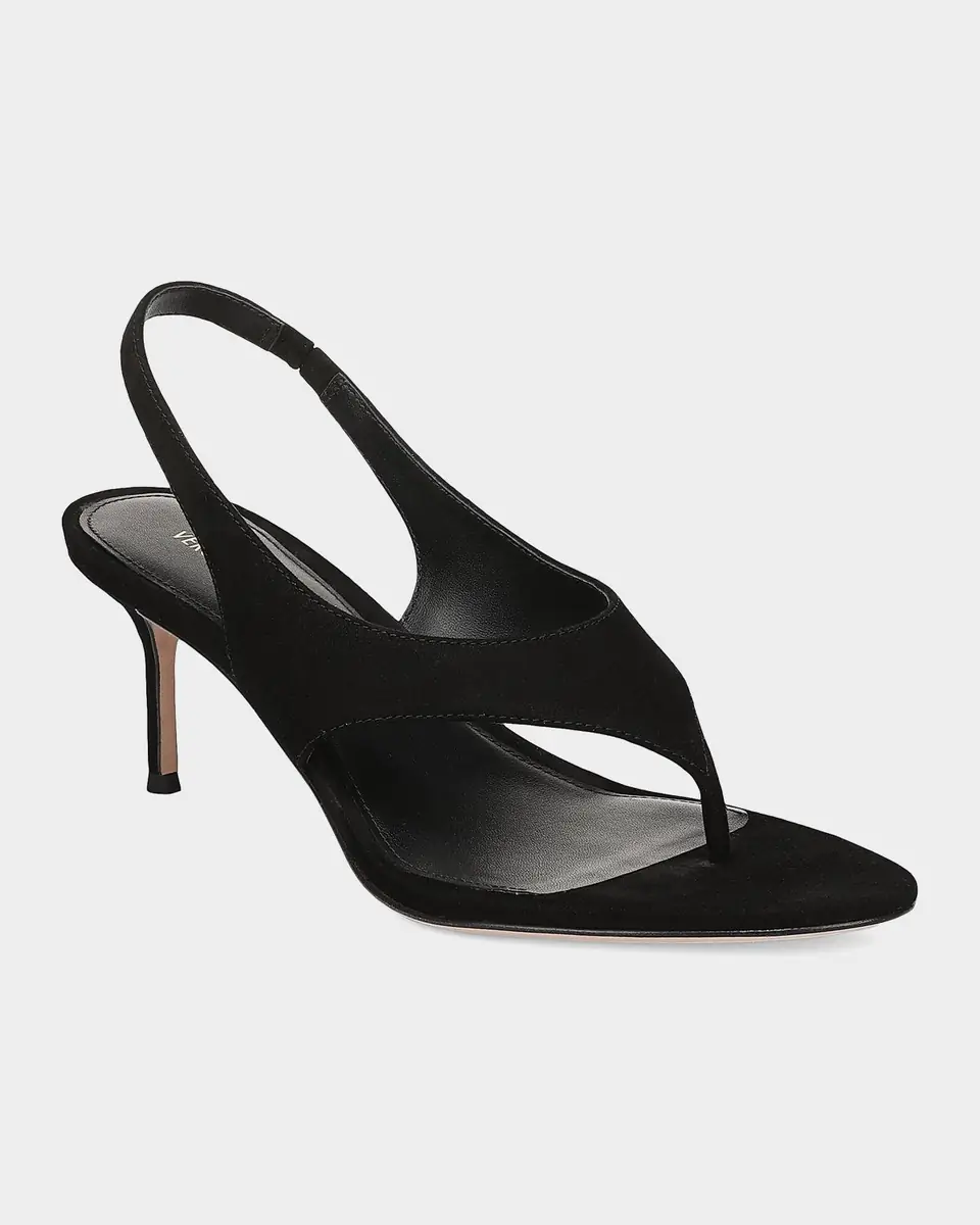 Veronica Beard 65mm Talon Suede Slingback Sandals | Thumbnail 3 Veronica Beard 65mm Talon Suede Slingback Sandals | Thumbnail 3