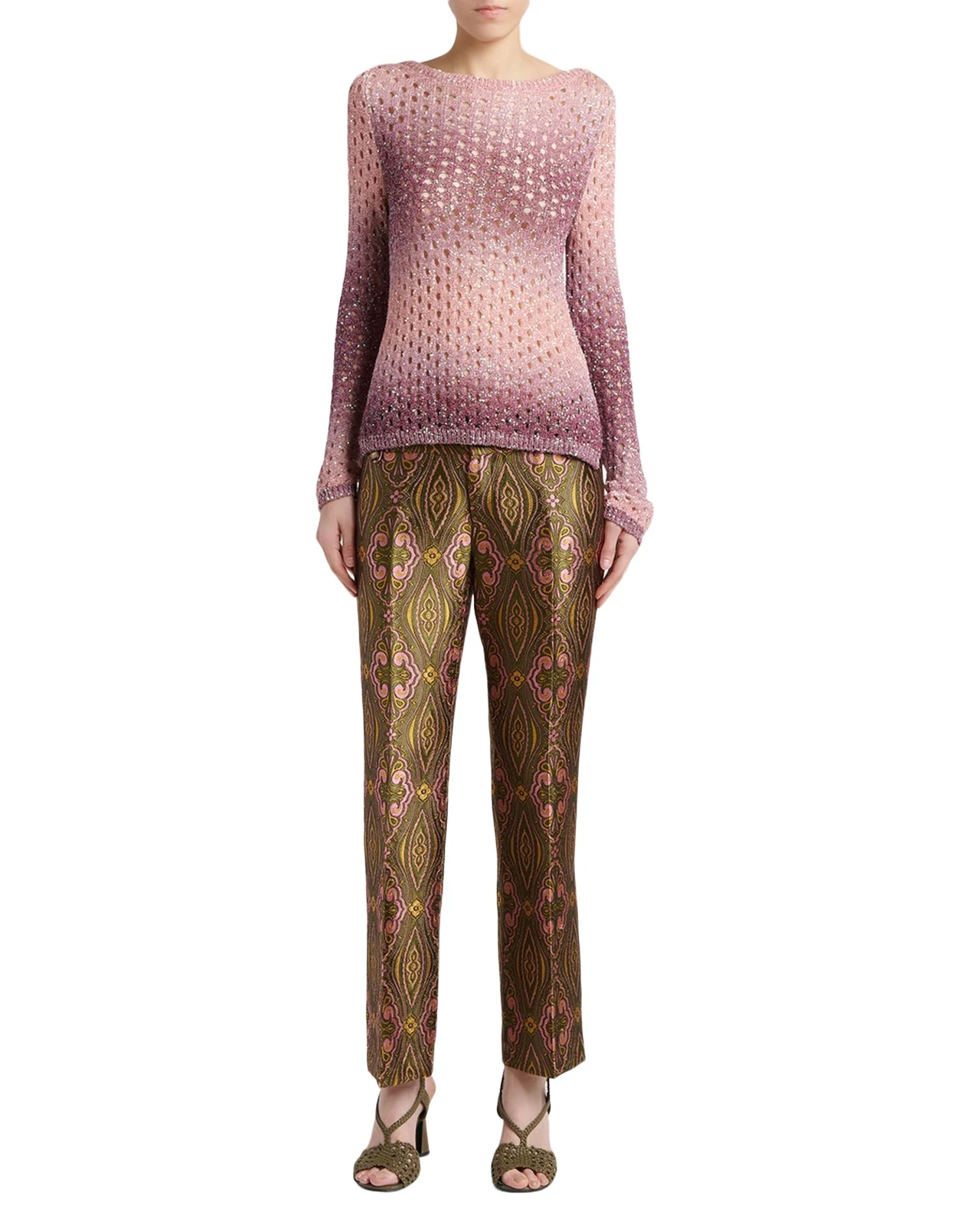 Paillette Ombre Net Knit Sweater Paillette Ombre Net Knit Sweater
