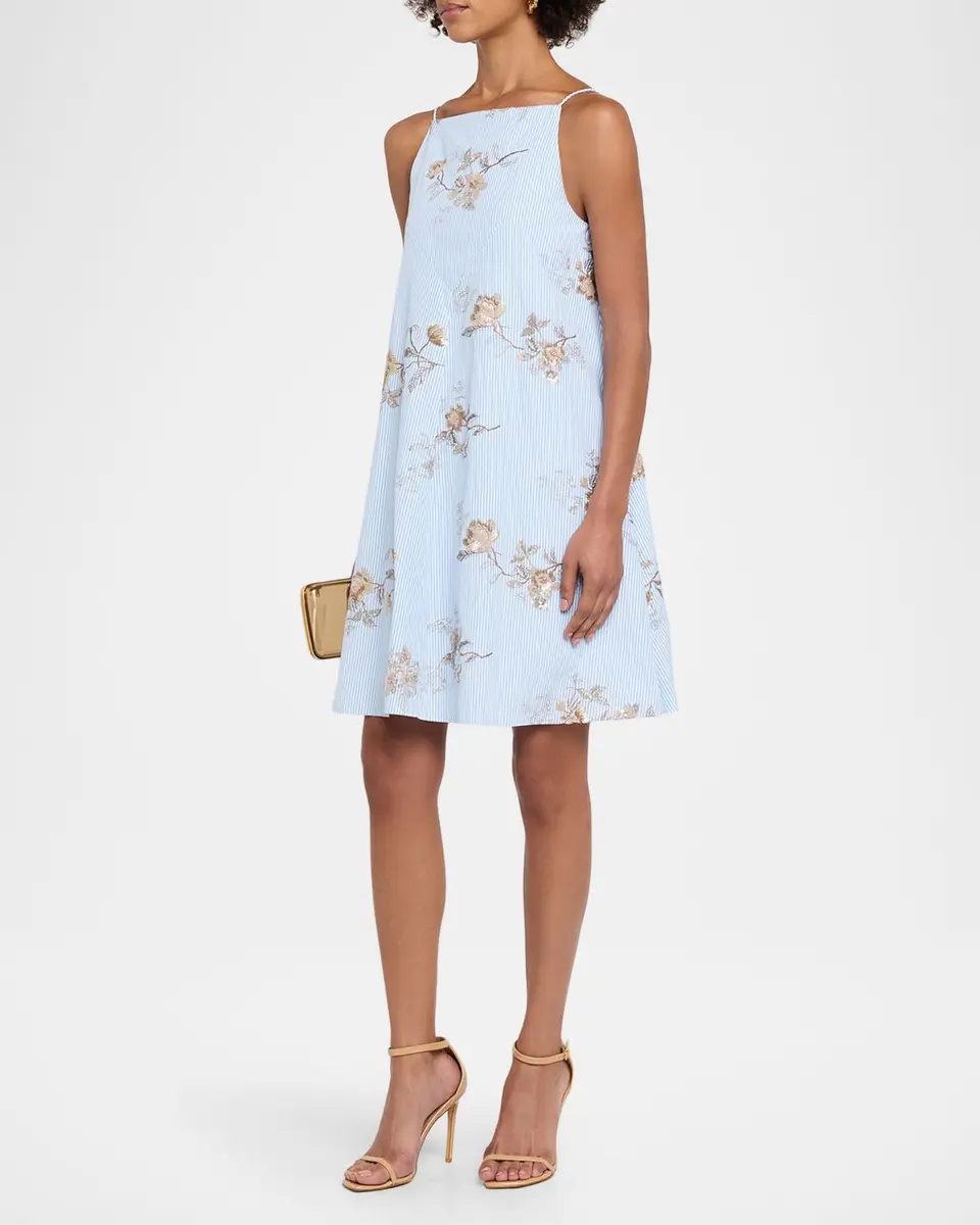Aknvas D 'Orsay Embellished Poplin Dress | Thumbnail 4