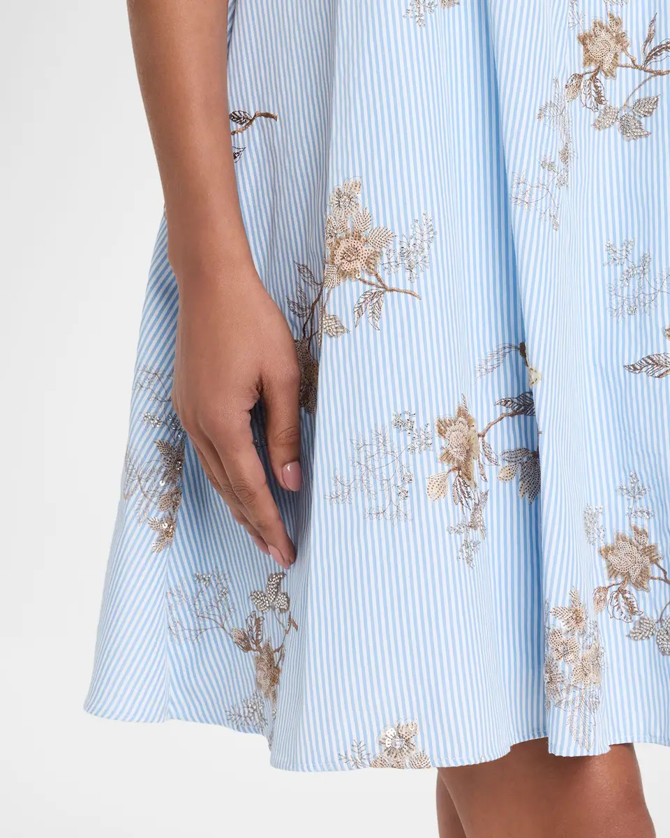 Aknvas D 'Orsay Embellished Poplin Dress | Thumbnail 5