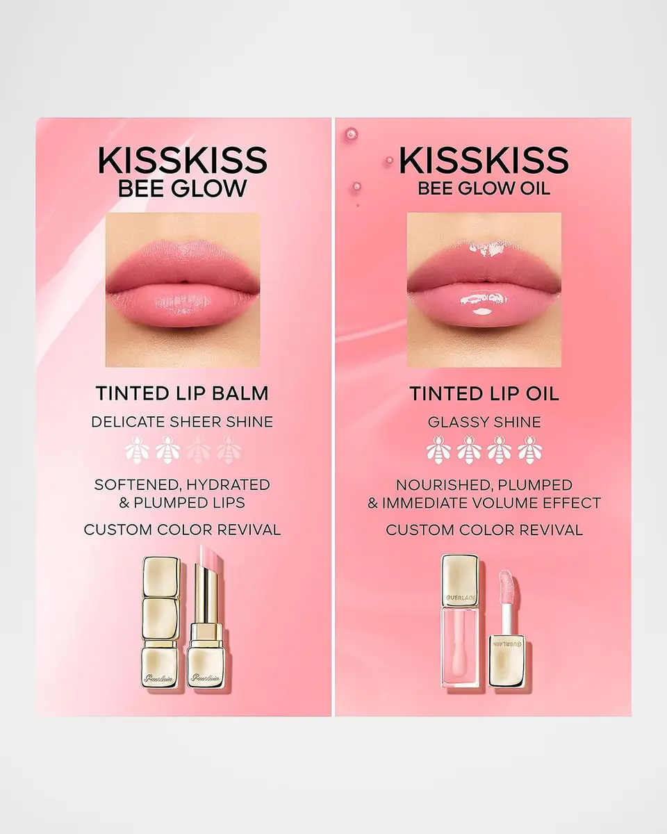 Guerlain KissKiss Bee Glow Hydrating Tinted Lip Oil | Thumbnail 4 Guerlain KissKiss Bee Glow Hydrating Tinted Lip Oil | Thumbnail 4