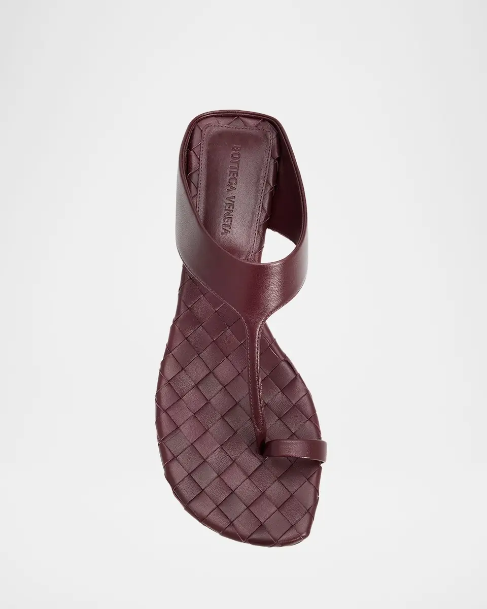Bottega Veneta 40mm Livia Leather Kitten-Heel Thong Sandals | Thumbnail 3 Bottega Veneta 40mm Livia Leather Kitten-Heel Thong Sandals | Thumbnail 3