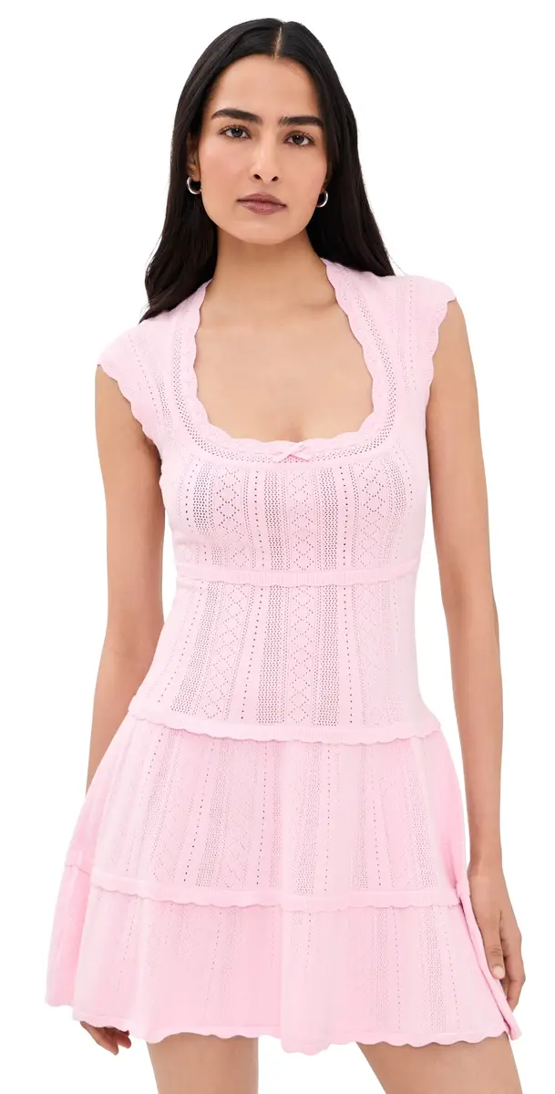 LoveShackFancy aighton Dress Candy Floss Pink | Image 1 LoveShackFancy aighton Dress Candy Floss Pink | Image 1