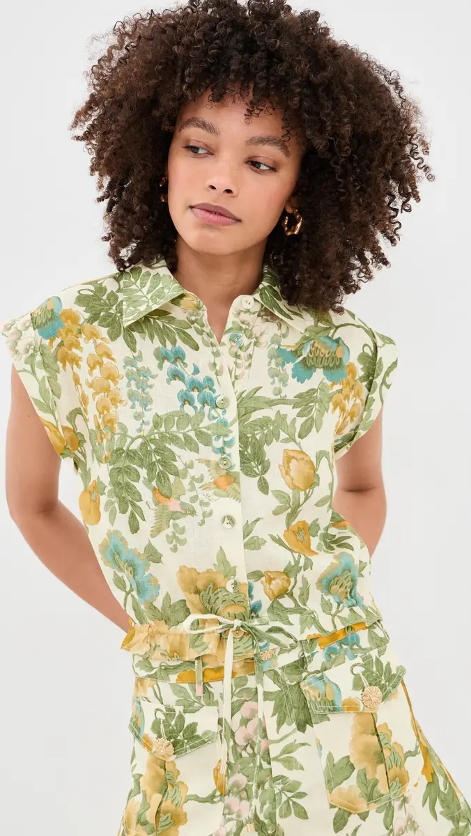 Cara Cara Octavia Linen Top | Thumbnail 2