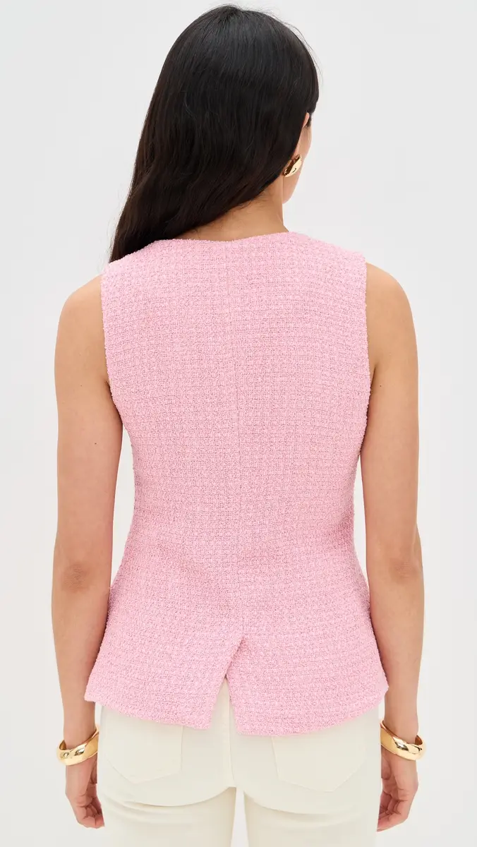 endless rose Tweed Buttoned Long Split Top | Thumbnail 3 endless rose Tweed Buttoned Long Split Top | Thumbnail 3
