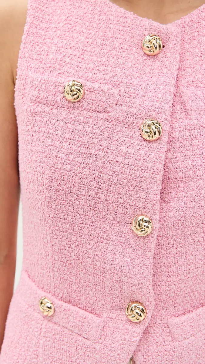 endless rose Tweed Buttoned Long Split Top | Thumbnail 6 endless rose Tweed Buttoned Long Split Top | Thumbnail 6