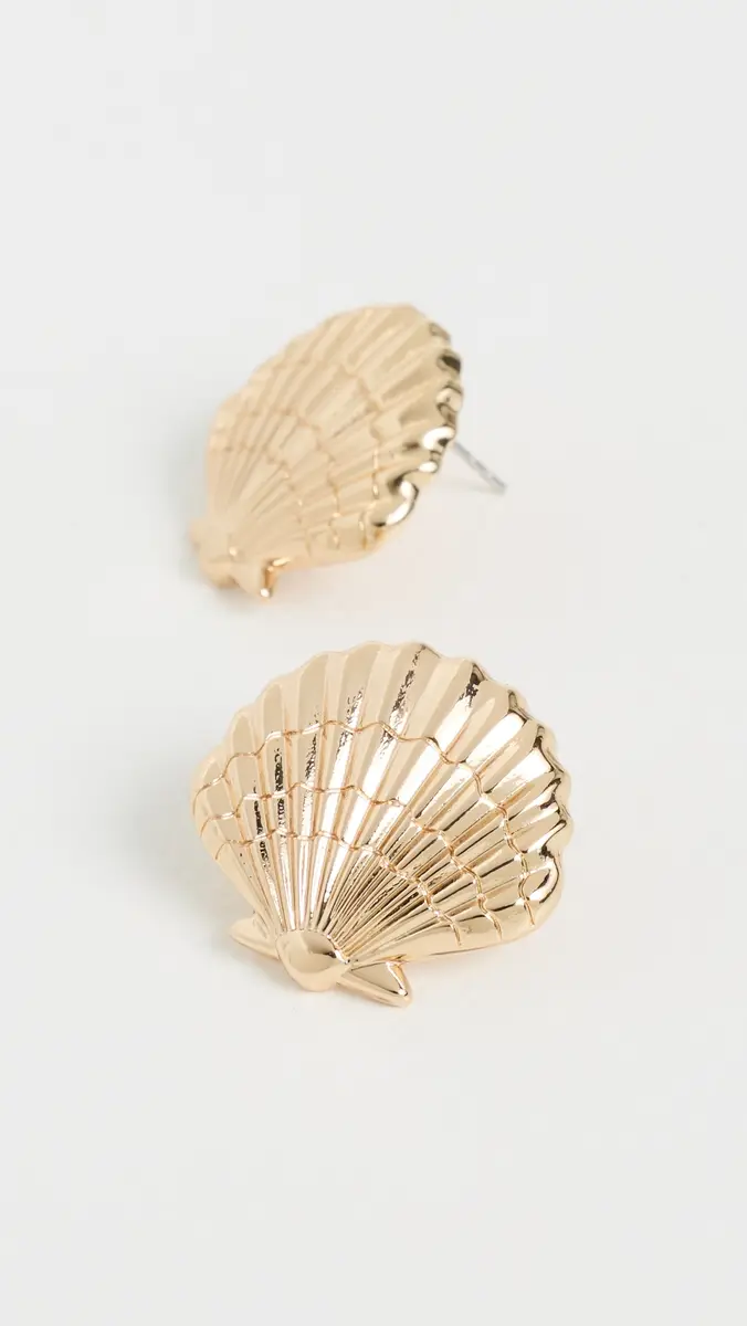 BaubleBar Marina Gold Seashell Earrings | Thumbnail 4
