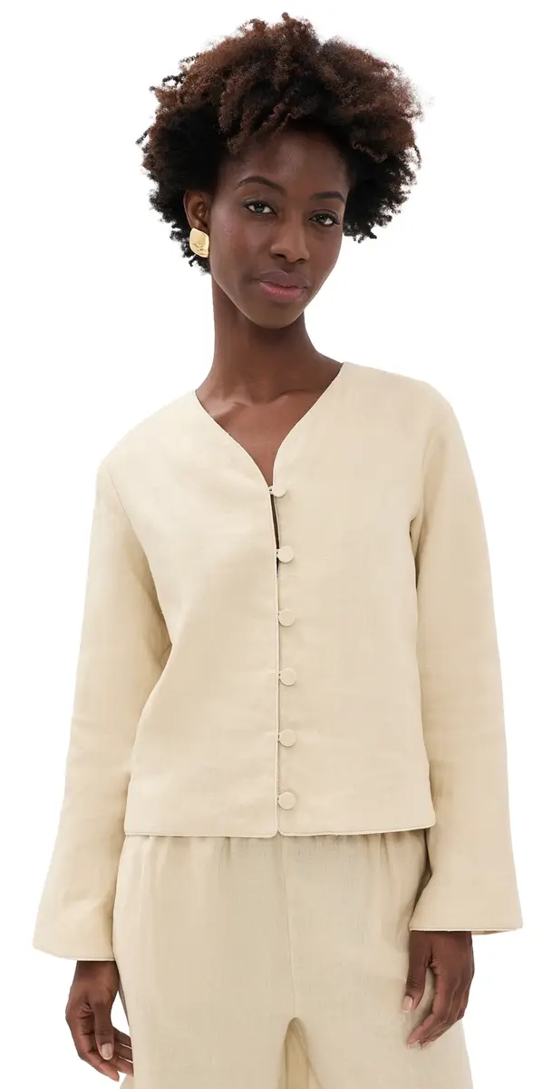 Posse Lucia Linen Blouse Biscotti M | Image 1 Posse Lucia Linen Blouse Biscotti M | Image 1