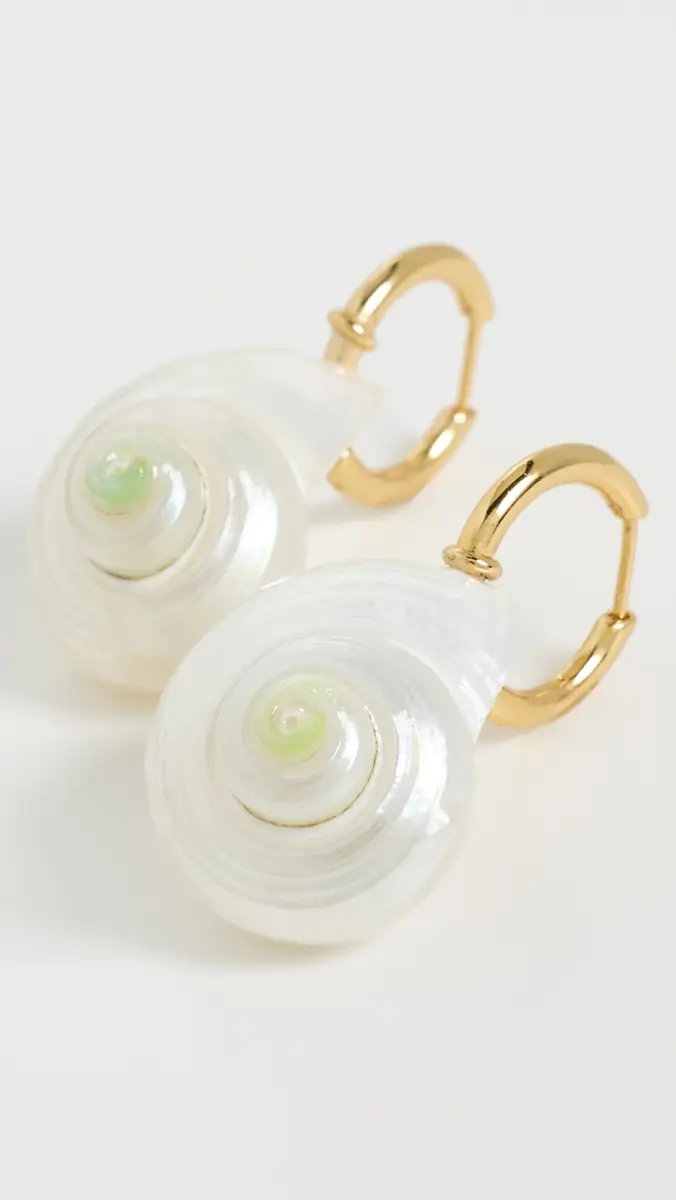 Madewell Shell Statement Hoop Earrings | Thumbnail 4