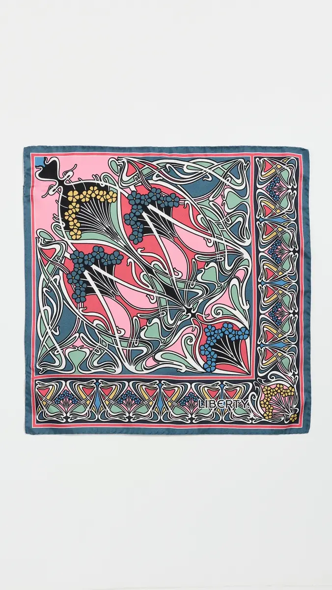LIBERTY Silk Twill Square Scarf | Thumbnail 5 LIBERTY Silk Twill Square Scarf | Thumbnail 5