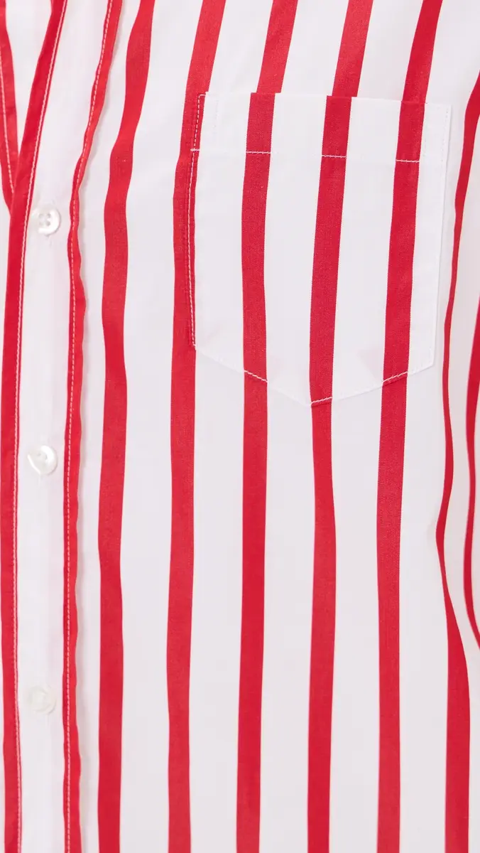 FRANK & EILEEN Relaxed Button-Up Shirt White Red Stripe | Thumbnail 6 FRANK & EILEEN Relaxed Button-Up Shirt White Red Stripe | Thumbnail 6