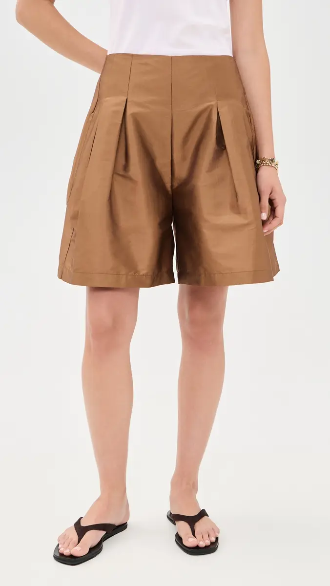 CHAN LUU Techno Taffeta Long Shorts | Thumbnail 2 CHAN LUU Techno Taffeta Long Shorts | Thumbnail 2