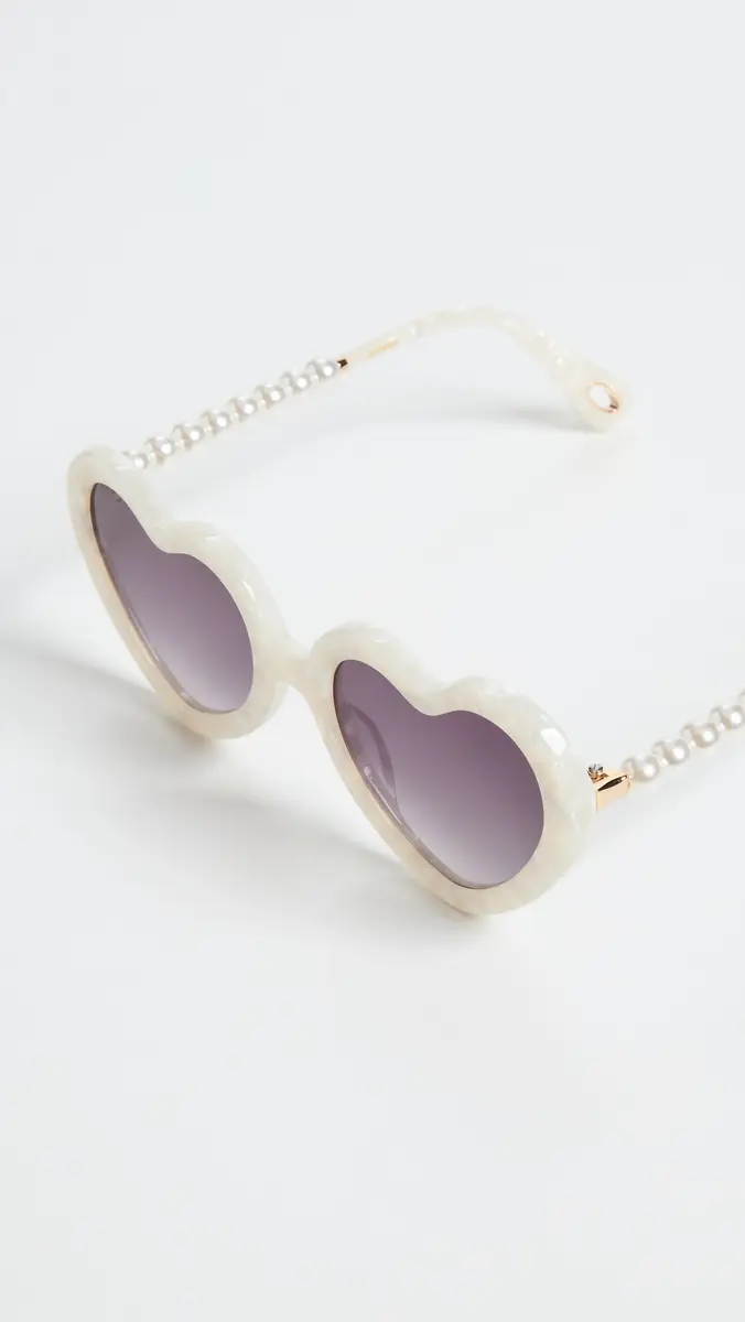Lele Sadoughi Sweetheart Sunglasses Mother Of Pearl 100 One Size | Thumbnail 6 Lele Sadoughi Sweetheart Sunglasses Mother Of Pearl 100 One Size | Thumbnail 6