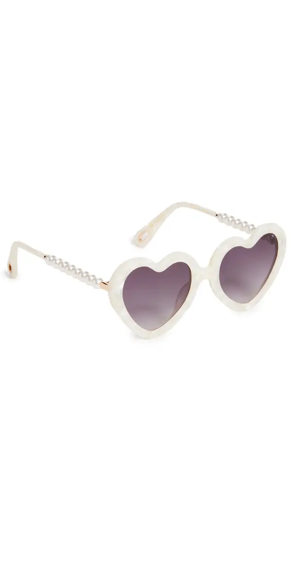 Sweetheart Sunglasses Mother Of Pearl 100 One Size Sweetheart Sunglasses Mother Of Pearl 100 One Size
