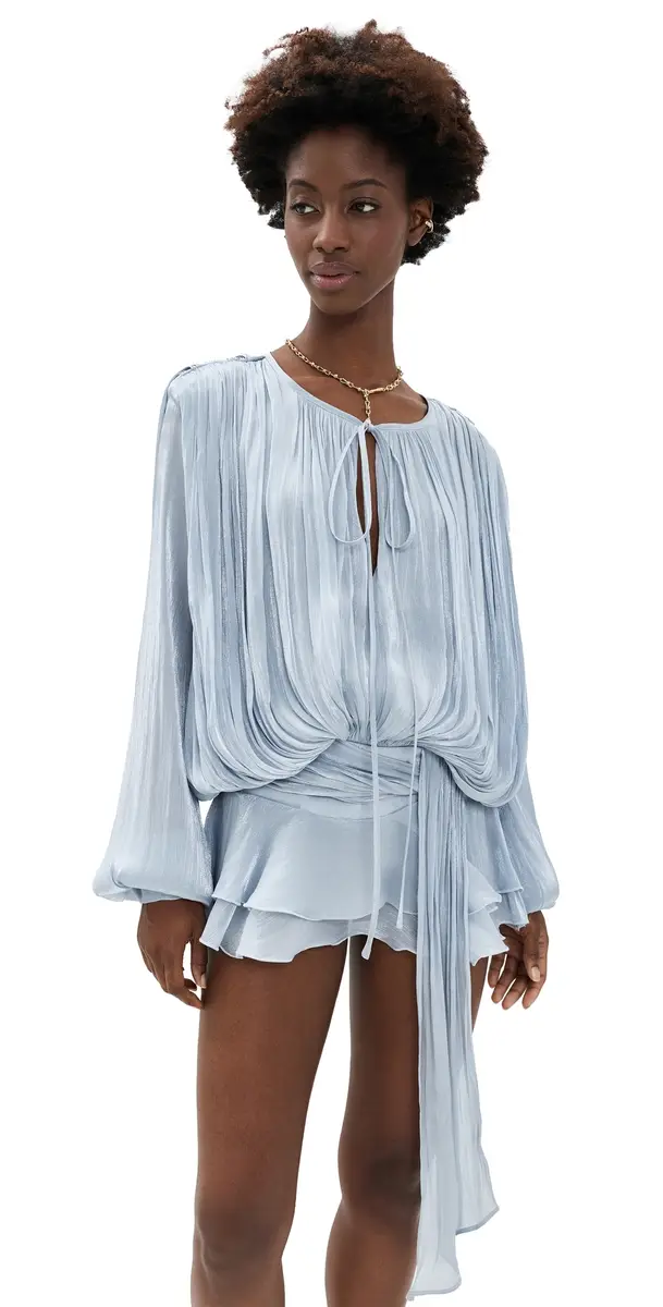 LIONESS Elements Mini Dress Baby Blue | Image 1 LIONESS Elements Mini Dress Baby Blue | Image 1