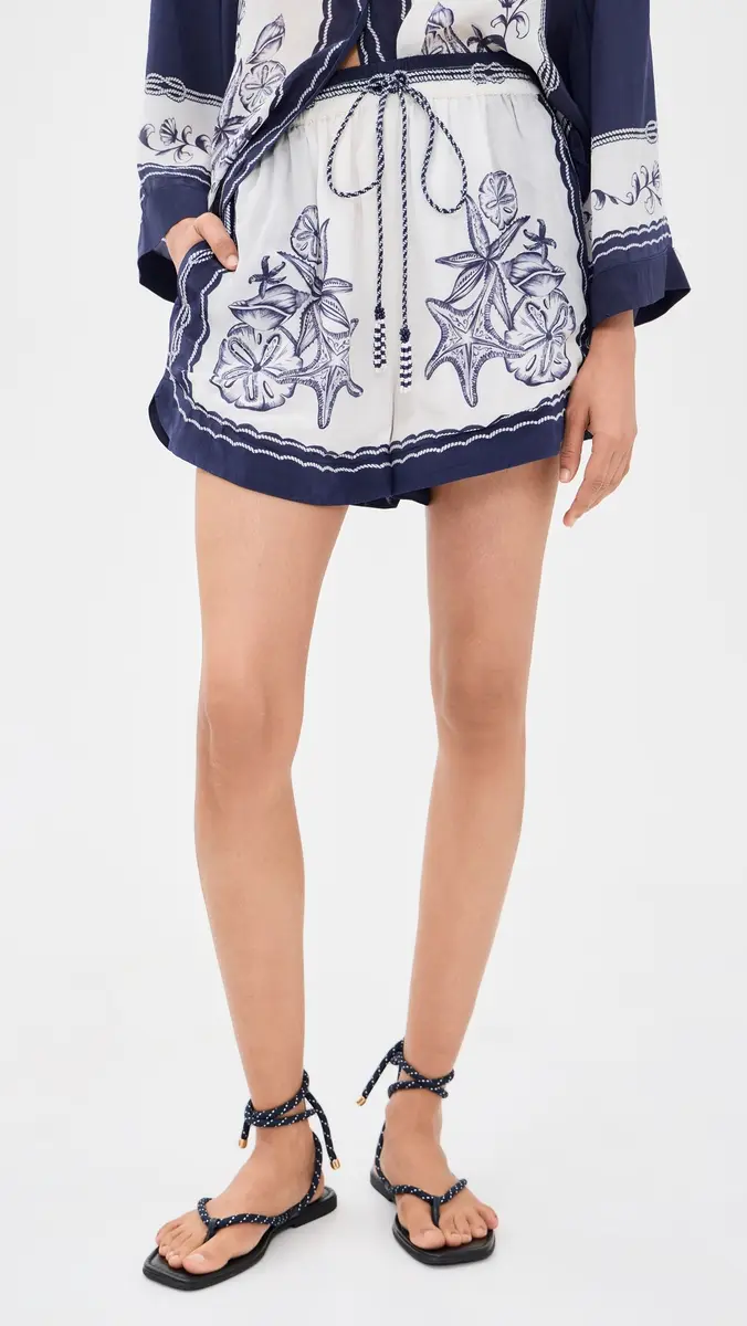 Farm Rio Coast Scarf Shorts | Thumbnail 2 Farm Rio Coast Scarf Shorts | Thumbnail 2