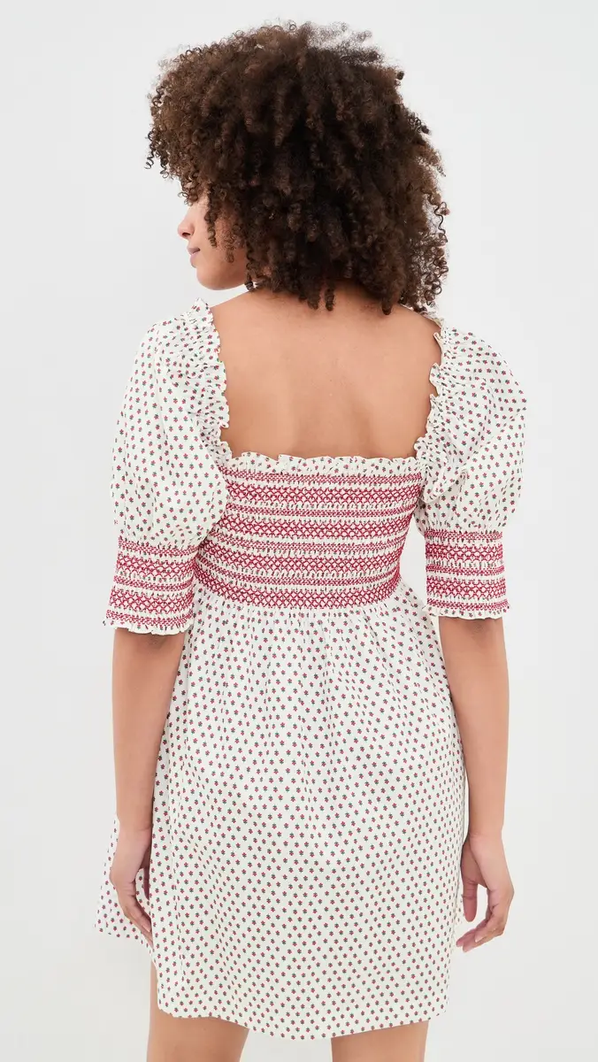 Hill House Home The Lila Nap Dress Poppy Half Drop | Thumbnail 3 Hill House Home The Lila Nap Dress Poppy Half Drop | Thumbnail 3