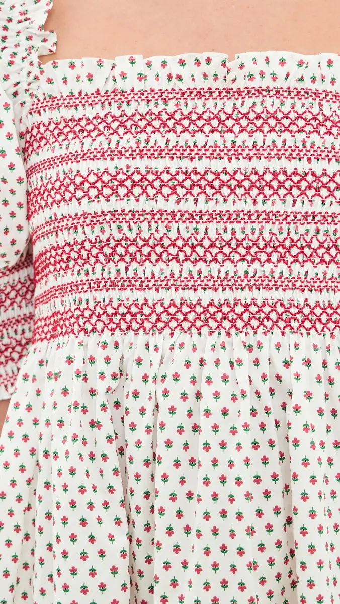 Hill House Home The Lila Nap Dress Poppy Half Drop | Thumbnail 6 Hill House Home The Lila Nap Dress Poppy Half Drop | Thumbnail 6