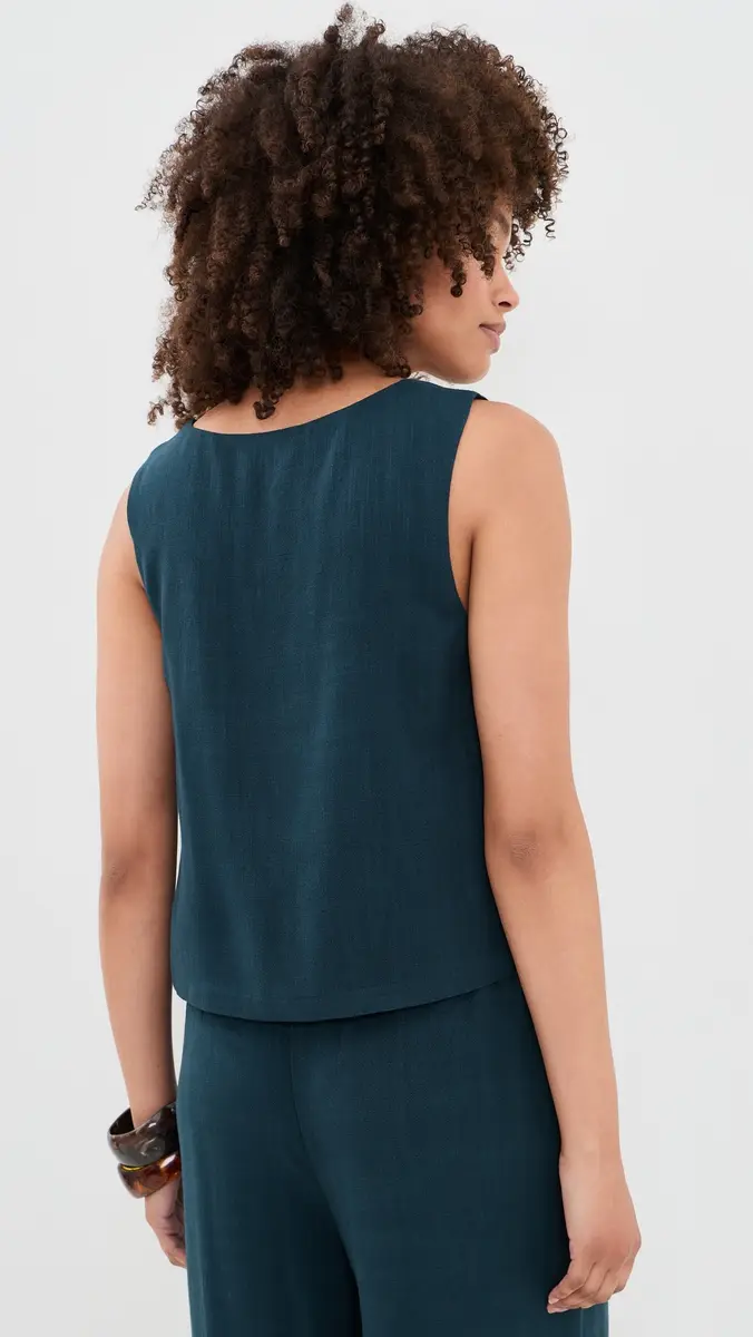 Z Supply Charli Cropped Linen Tank | Thumbnail 3 Z Supply Charli Cropped Linen Tank | Thumbnail 3
