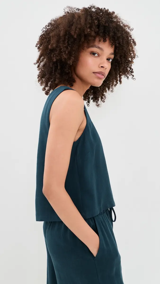 Z Supply Charli Cropped Linen Tank | Thumbnail 4 Z Supply Charli Cropped Linen Tank | Thumbnail 4