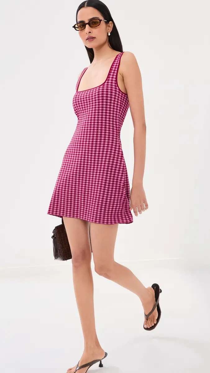 LE BOP Gingham Knit Mini Dress | Thumbnail 2 LE BOP Gingham Knit Mini Dress | Thumbnail 2