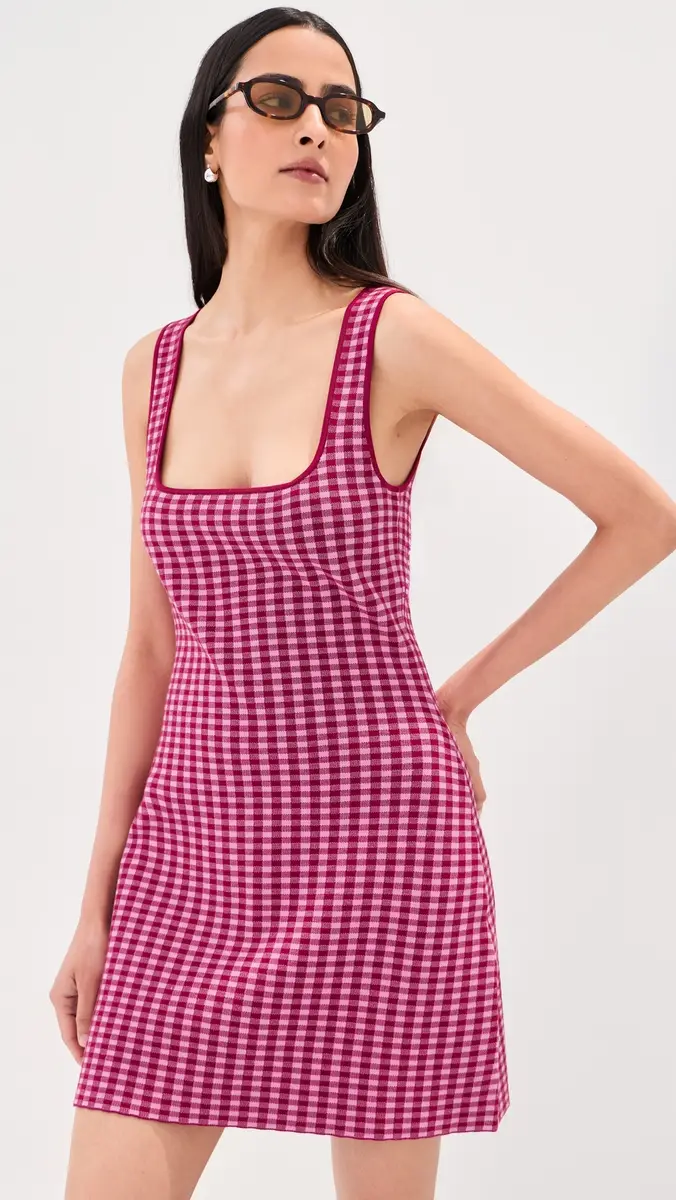LE BOP Gingham Knit Mini Dress | Thumbnail 3 LE BOP Gingham Knit Mini Dress | Thumbnail 3