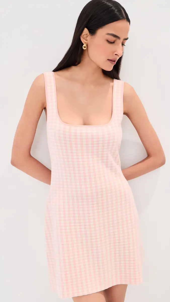 LE BOP Gingham Knit Mini Dress | Thumbnail 2 LE BOP Gingham Knit Mini Dress | Thumbnail 2