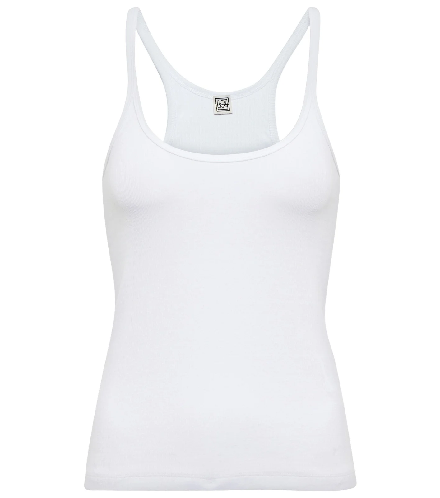 Cotton-blend racerback tank top