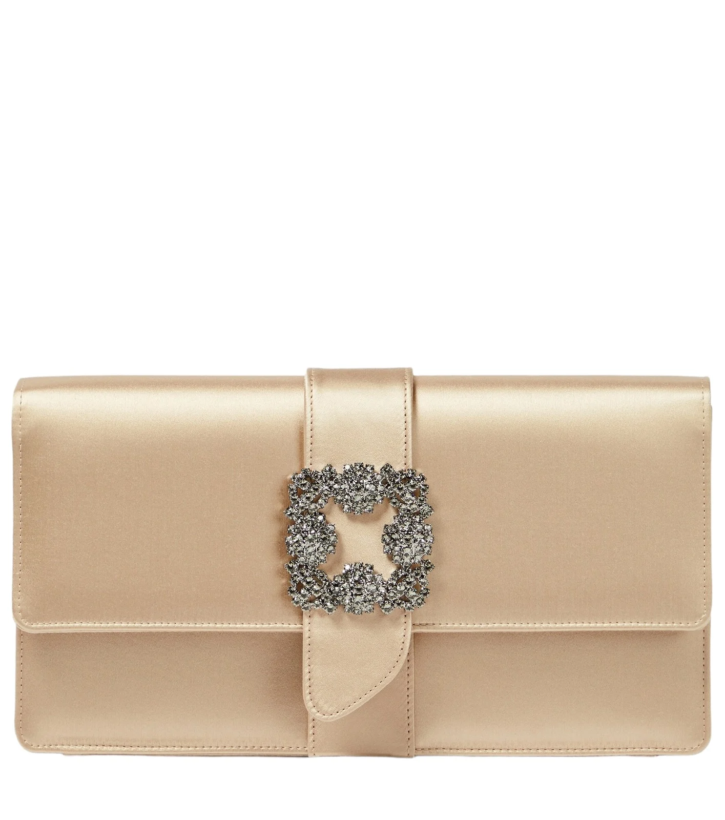 Capri embellished satin clutch