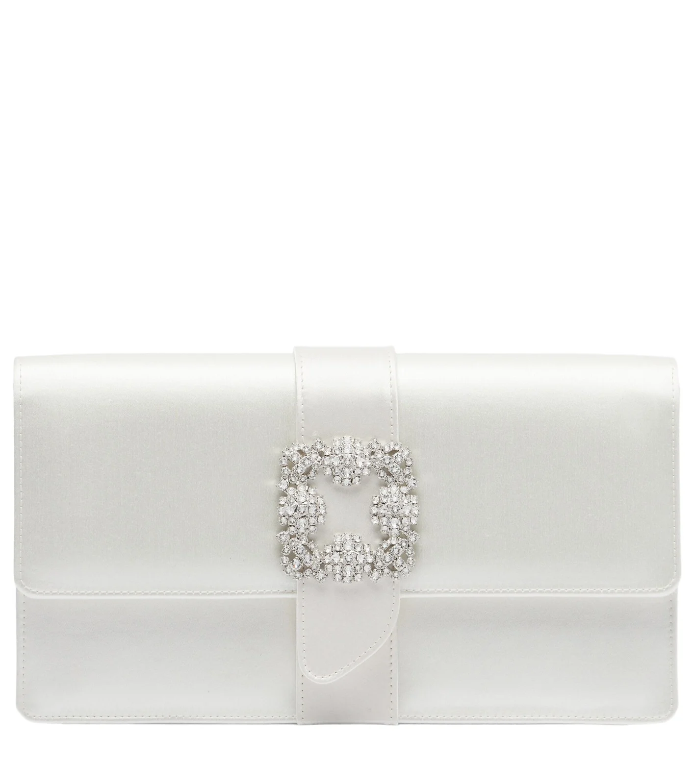 Capri embellished satin clutch