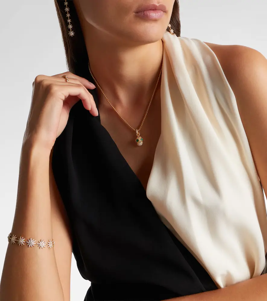 David Yurman Renaissance 18kt gold pendant necklace with diamonds and emeralds | Thumbnail 5 David Yurman Renaissance 18kt gold pendant necklace with diamonds and emeralds | Thumbnail 5