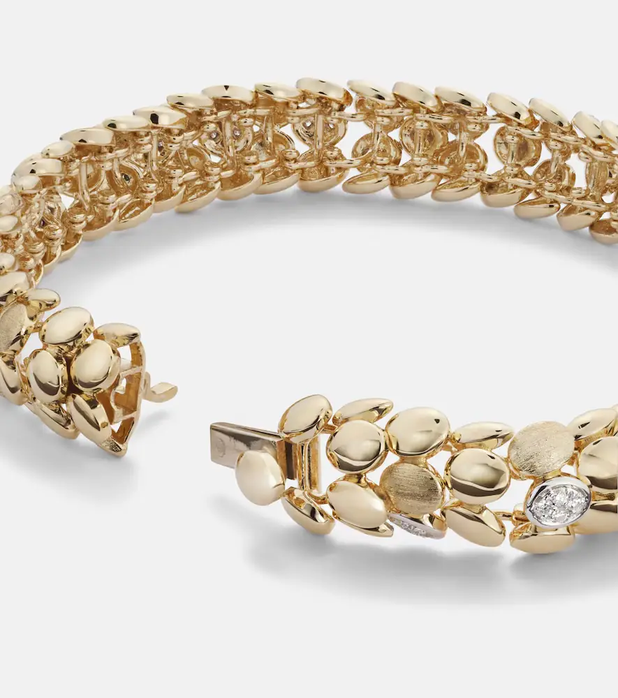 Rainbow K Blossom Small 14kt gold bracelet with diamonds | Thumbnail 2 Rainbow K Blossom Small 14kt gold bracelet with diamonds | Thumbnail 2