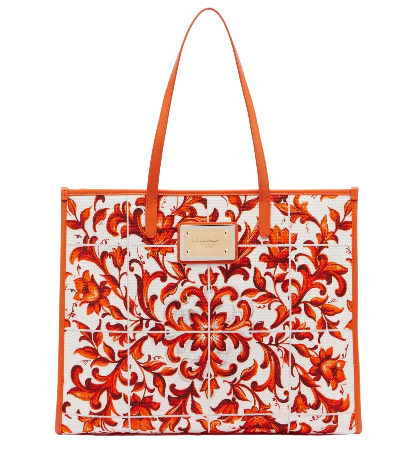 Shopping Large printed canvas shopper Shopping Large printed canvas shopper