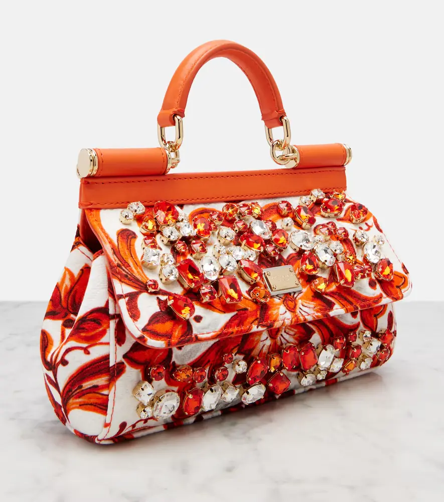 Dolce & Gabbana Sicily Mini embellished top-handle bag | Thumbnail 3 Dolce & Gabbana Sicily Mini embellished top-handle bag | Thumbnail 3